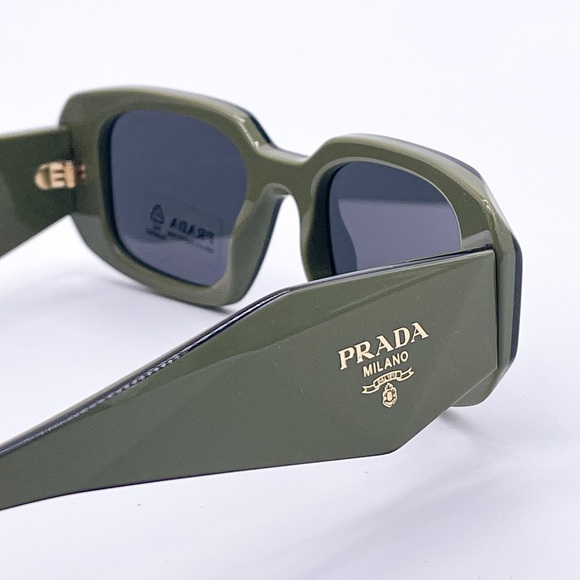 NEW PRADA PR17WS 13N5S0 UNISEX GREEN SUNGLASSES PRADA SPR 17W 13N-5S0 PR 17WS - Picture 10 of 13